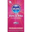 Kondom Dots & Ribs Premium-Kondome Packung 16