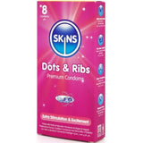 Kondom Dots & Ribs Premium-Kondome Packung 8.1