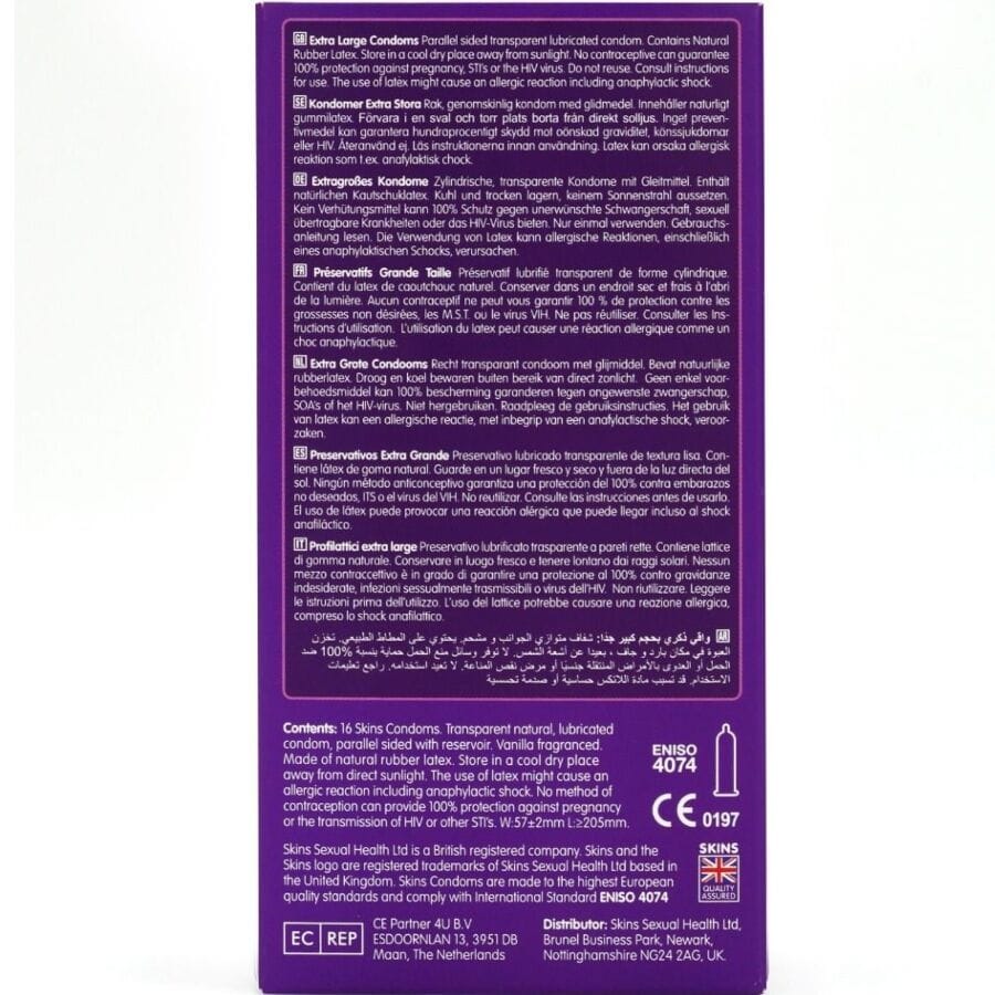 Kondom Extra Grosse Premium-Kondome Packung 16.3