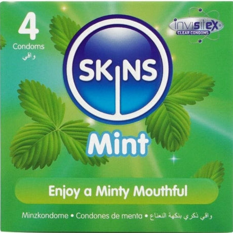 Skins - Mint Premium Kondome Packung 4