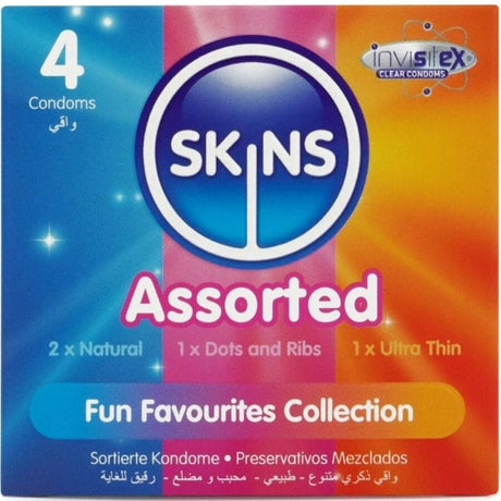 Skins - Sortierte Premium-Kondome, 4er-Pack