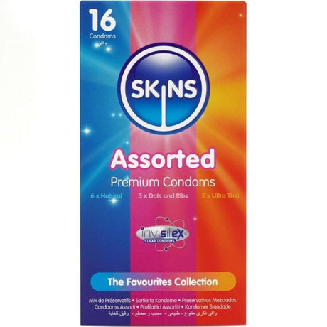 Skins - Sortierte Premium-Kondome Packung 16