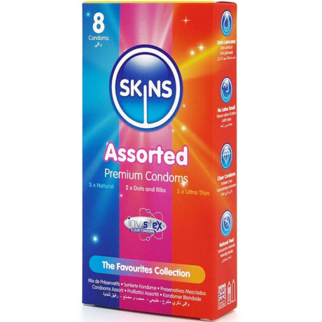 Skins - Sortierte Premium-Kondome Packung 8