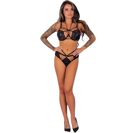 Slip Fashion Nikrita BH + Höschen Schwarz L – Ansicht 2