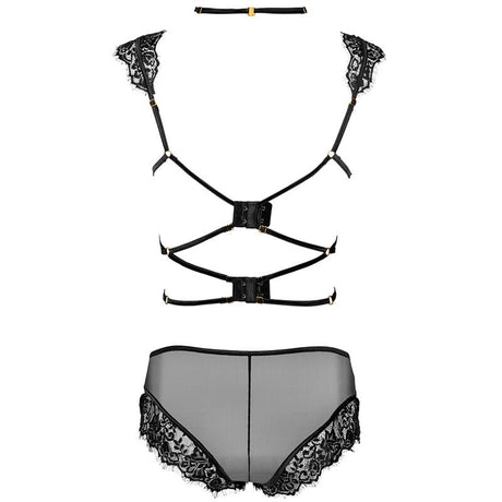 Slip Fashion Palmenom Lc 90614 Bh + Höschen Schwarz