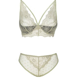 Slip Fashion Pine Lc 90667 Bh + Panty Khaki Grün