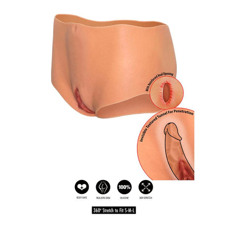 Slip Verborgene Begierde Alter Ego Offene Vagina & Anus Short Mittelgrosser Taille