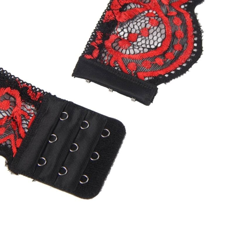 Slip Zweiteiliges Set Spitzenoberteil und Höschen S/M – Ansicht 3