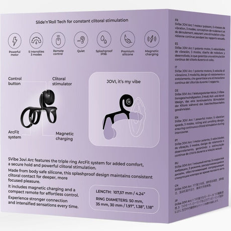 Snail Vibe - Jovi Arc Couple Ring Fernbedienung Schwarz