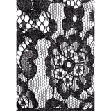 Augenmaske Ouch Black and White als Spitzenband Schwarz 95 cm – Ansicht 7