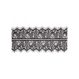 Augenmaske Ouch Black and White als Spitzenband Schwarz 95 cm – Ansicht 4