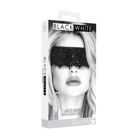 Spitzenmaske Schwarz 95 cm – Ansicht 2