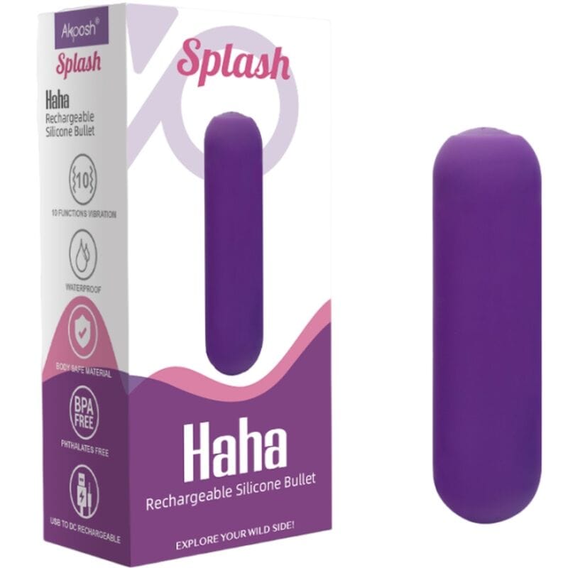 Splash Haha Bullet Silikon Lila 7,5 x 1,9 cm – Ansicht 5