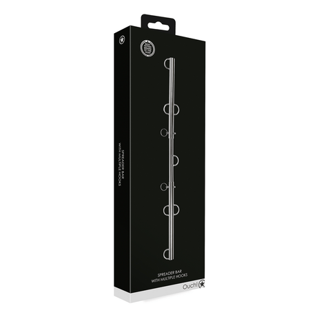 Spreizstange Ouch mit mehreren Ringen Silber 76,5 cm – Ansicht 2