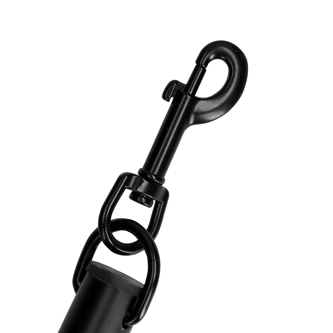 Spreizstange Ouch verstellbar mit Karabinern Schwarz 96 cm – Ansicht 7