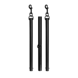 Spreizstange Ouch verstellbar mit Karabinern Schwarz 96 cm – Ansicht 5