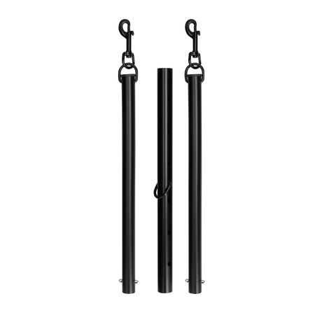 Spreizstange verstellbar Schwarz 96 cm – Ansicht 5