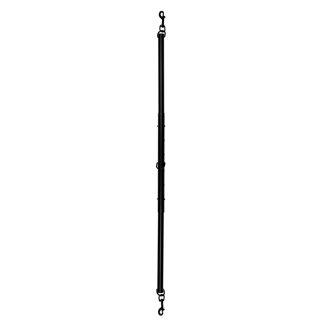 Spreizstange Ouch verstellbar mit Karabinern Schwarz 96 cm – Ansicht 4