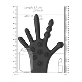 Stimulations-Handschuh Silikon Schwarz 28 cm