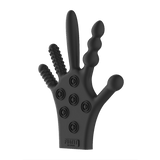 Stimulations-Handschuh Silikon Schwarz 28 cm