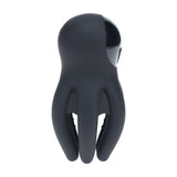 Stimulator für die Eichel mit Vibration und Tentakeln aus Silikon Schwarz 11,8 x 5,3 cm – Ansicht 5
