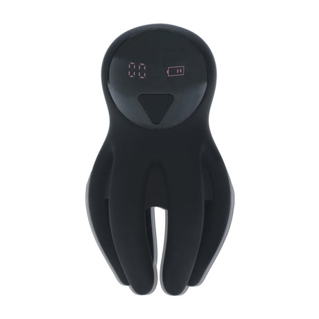 Stimulator für die Eichel mit Vibration und Tentakeln aus Silikon Schwarz 6,5 x 5 cm – Ansicht 7