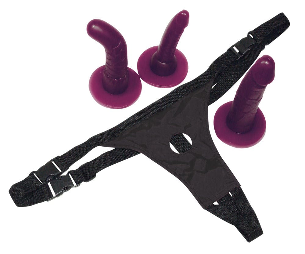 Strap-On 3er Set Lila