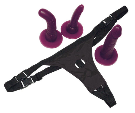 Strap-On 3er Set Lila