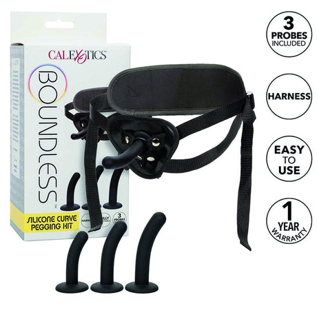 Strap-on Boundless Silikon-Kurve-Pegging-Kit 9 x 2 cm