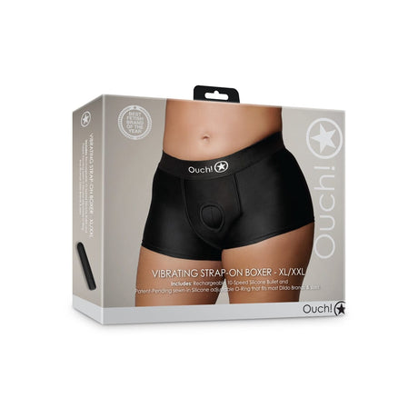 Strap-on-Boxershorts mit Vibration Schwarz – Ansicht 9