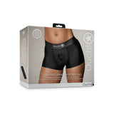 Strap-on-Boxershorts Ouch mit Bullet und zwei Ringen Schwarz – Ansicht 2