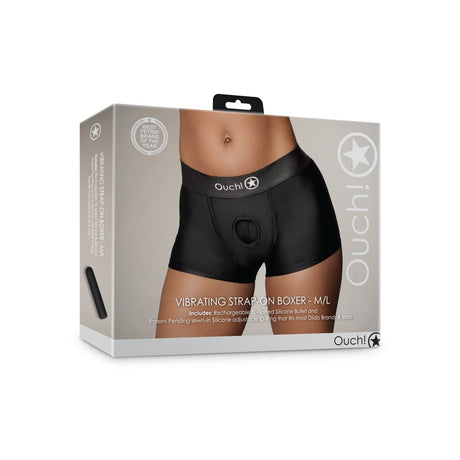 Strap-on-Boxershorts mit Vibration Schwarz – Ansicht 2