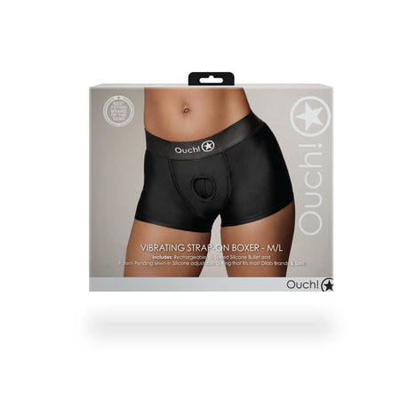 Strap-on-Boxershorts mit Vibration Schwarz – Ansicht 3