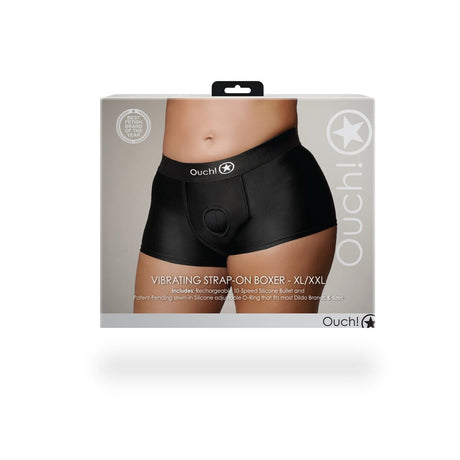 Strap-on-Boxershorts mit Vibration Schwarz – Ansicht 10
