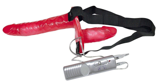 Strap-On Doppel Vibration 18 x 3 cm