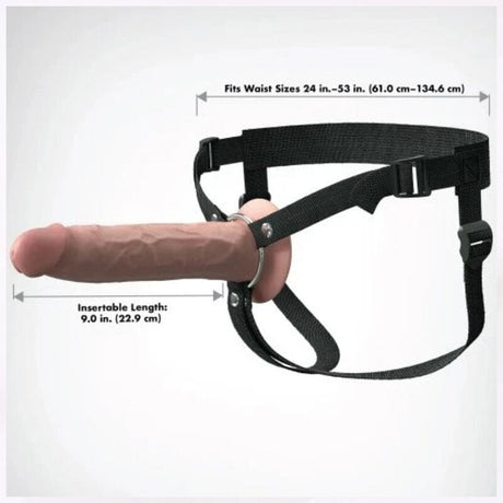 Strap-on Elite hohl realistisch 24,1 cm