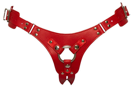 Strap On Geschirr rote Leidenschaft