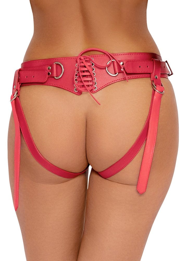 Strap On Geschirr rote Leidenschaft