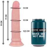 Strap-on Harness + Flüssigsilikon-Dildo Premium Avenger 19 x 3,98 cm – Ansicht 3