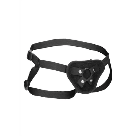 Strap-on-Harness Ouch aus Samt mit O-Ring Schwarz 16,5 x Ø 4,5 cm – Ansicht 4