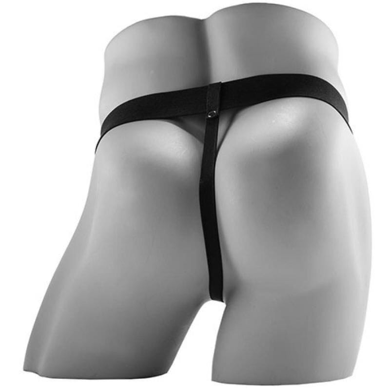 Strap-on hohl realistisch mit Vibration und Hoden 17,8 cm – Ansicht 5