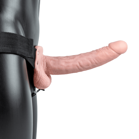 Strap-on hohl vibrierend mit Hoden 23 x Ø 5,3 cm – Ansicht 4