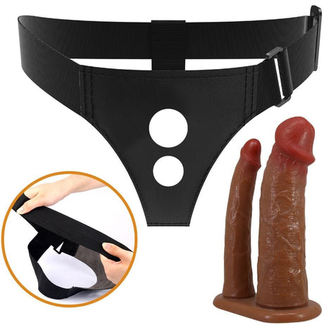 Strap-on Keaven Harness Slip Universal & Komfortabel Braun 17,5 x 4,2 cm