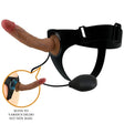 Strap-on Kyton Universal Harness Slip mit Squirting Braun 19 cm