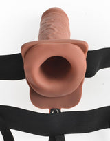Strap-On Natur Vibrator 20,3 x 5,3 cm