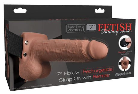 Strap-On Natur Vibrator 20,3 x 5,3 cm