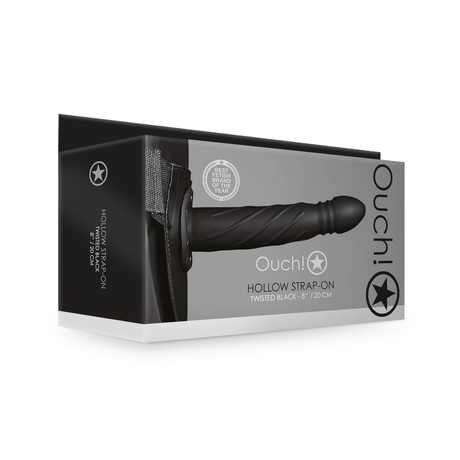 Strap-on Ouch hohl gedreht in vier Farben 19,9 x Ø 4 cm – Ansicht 2