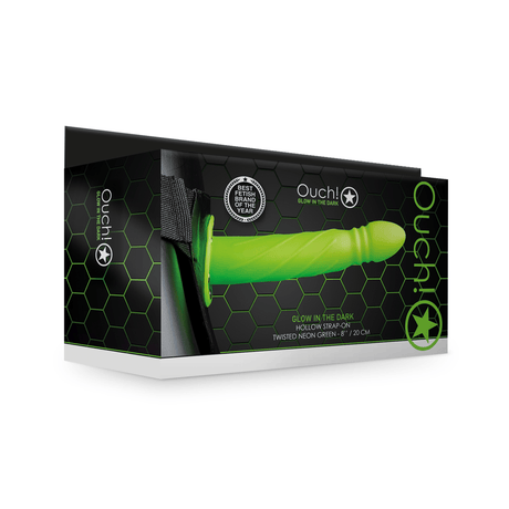 Strap-on Ouch hohl gedreht in vier Farben 19,9 x Ø 4 cm – Ansicht 9