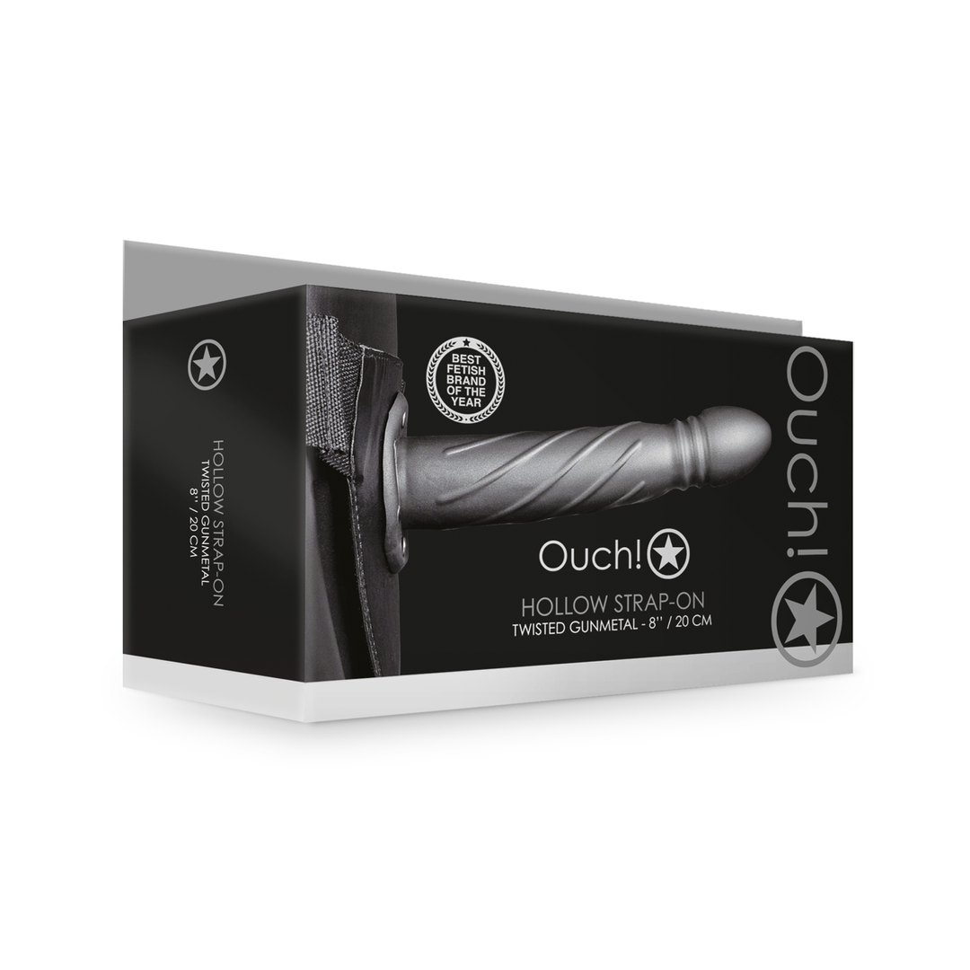 Strap-on Ouch hohl gedreht in vier Farben 19,9 x Ø 4 cm – Ansicht 16