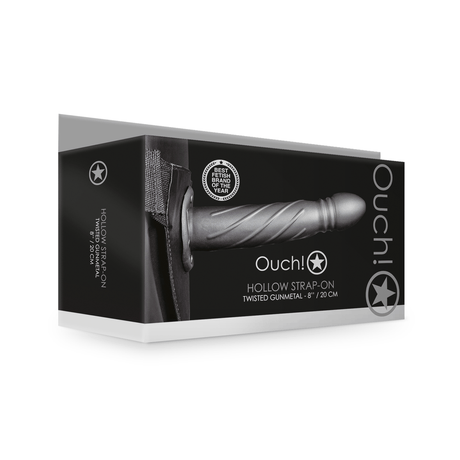 Strap-on Ouch hohl gedreht in vier Farben 19,9 x Ø 4 cm – Ansicht 16